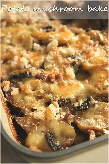 Potato mushroom bake