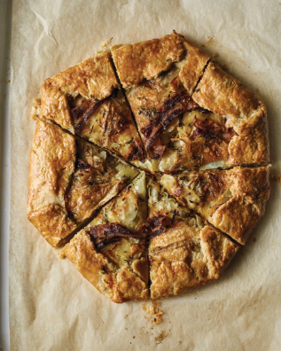Potato, pancetta & Taleggio galette