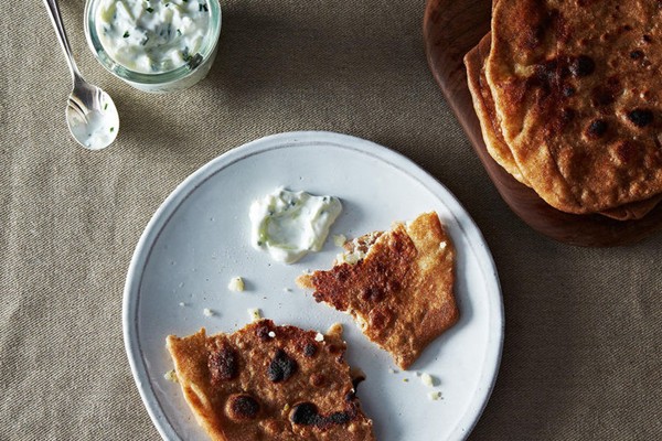 Potato parathas with fresh rosemary (Rosemary alu paratha)