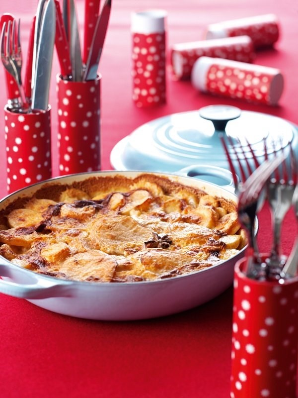 Potato, parsnip and porcini gratin