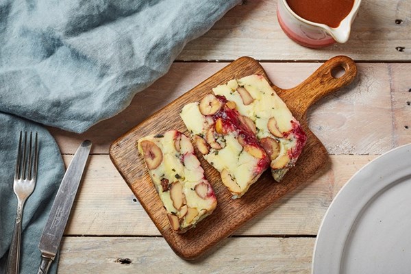  Potato, parsnip, chestnut and sage terrine