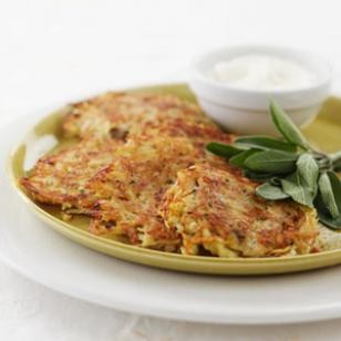 Potato-pear latkes
