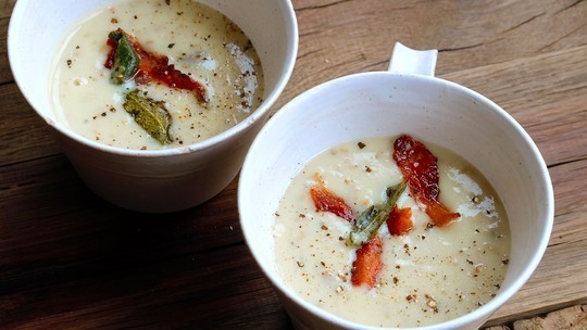Potato peel soup