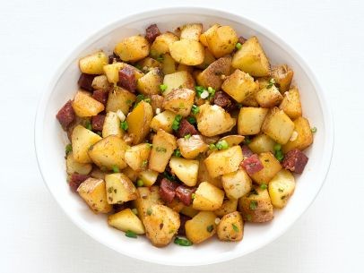 Potato-pepperoni hash