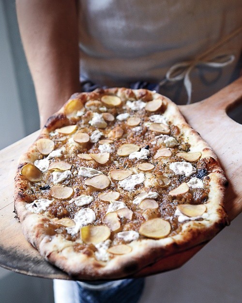 Potato pizzas