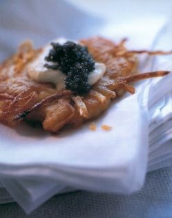 Potato roesti with caviar