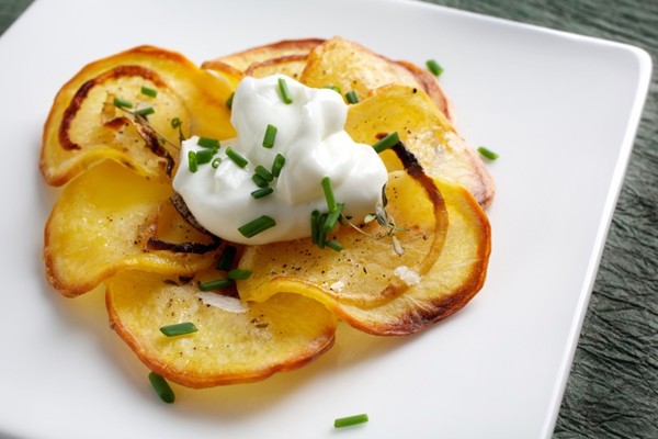 Potato rosettes