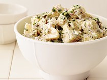 Potato salad with hummus-yogurt dressing