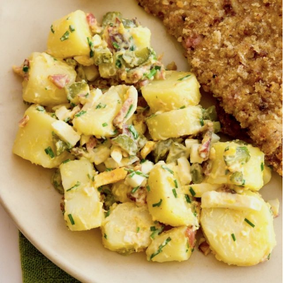 Potato salad with pancetta