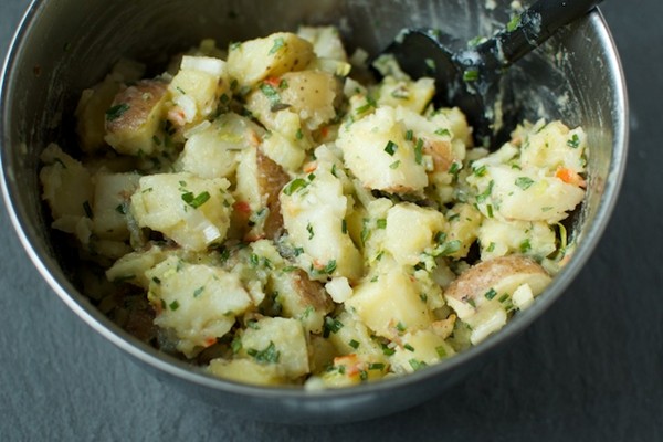 Potato salad with pickles