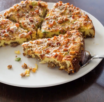 Potato-sausage popover casserole