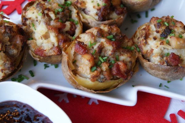 Potato skins – festive style!