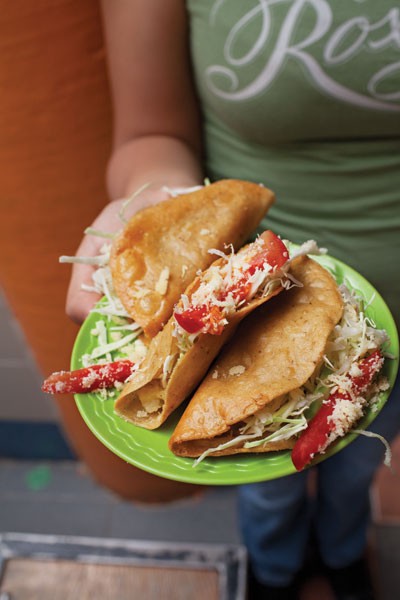 Potato tacos (Tacos de papa)