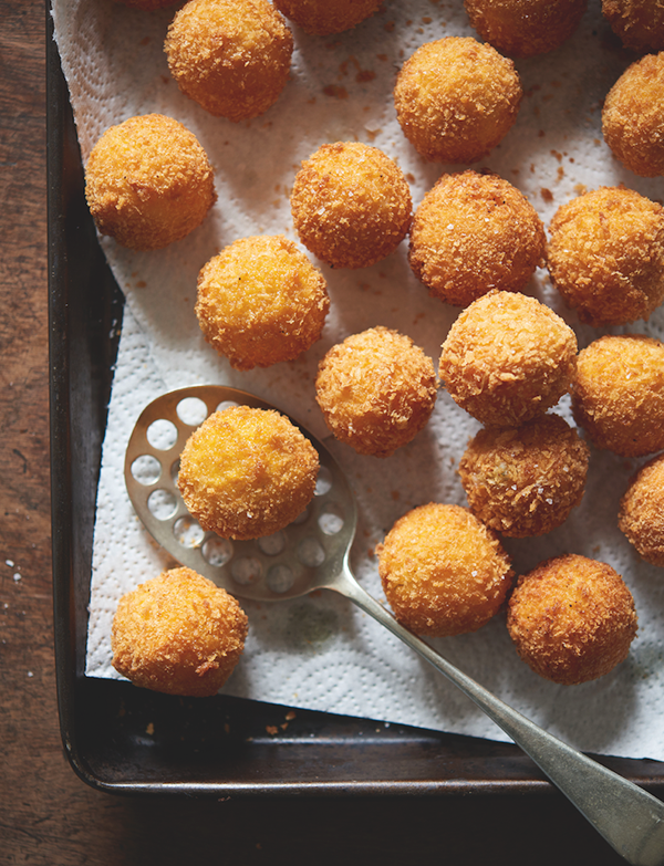 Potato, thyme and cheese croquettes