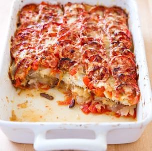 Potato-tomato gratin