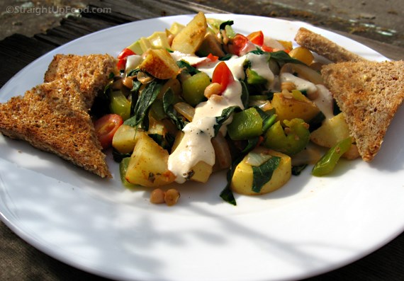 Potato-veggie scramble