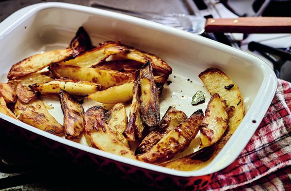 Potato wedges, Yiayia style