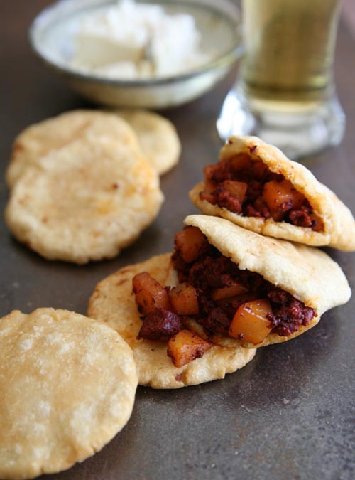 Potatoes and Mexican chorizo (Papas con chorizo)