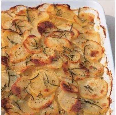 Potatoes boulangères with rosemary