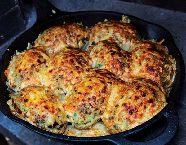 Potatoes with chestnuts and clams