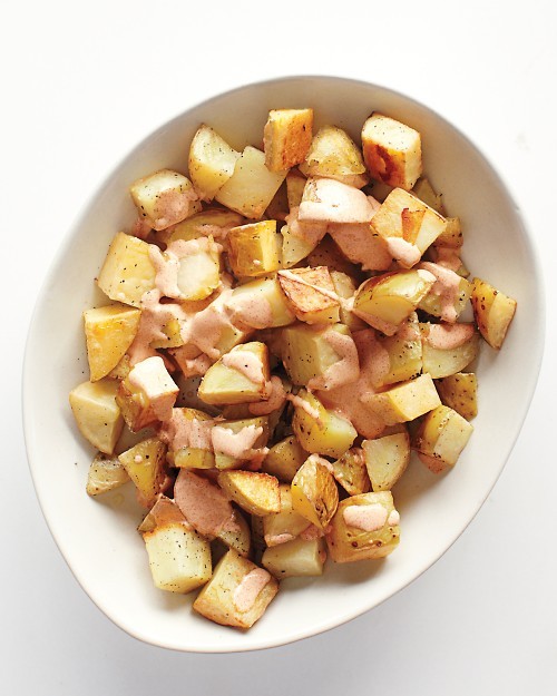 Potatoes with paprika sauce