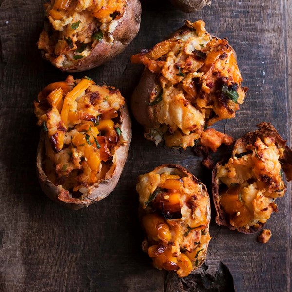 Potatoes with peppers and sobrasada