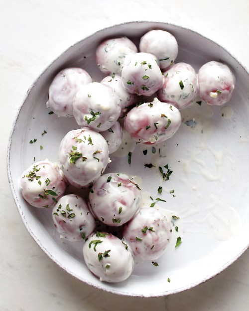 Potatoes with ranch dressing