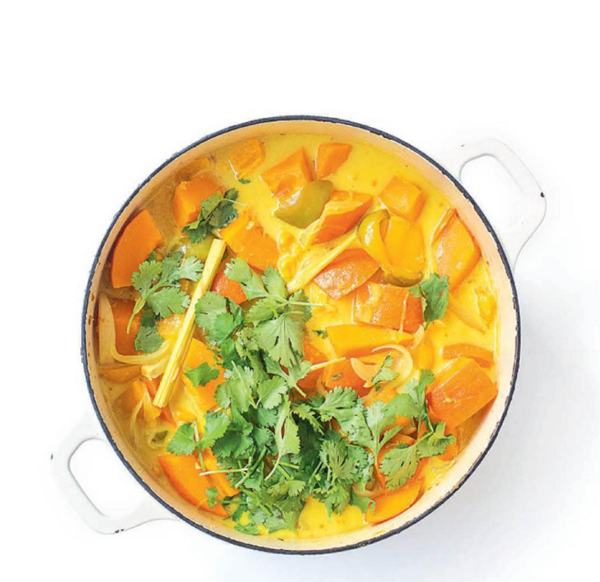 Potimarron squash and coconut curry