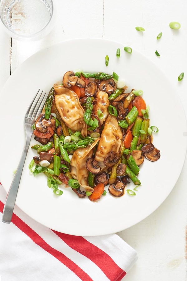 Potsticker stir-fry