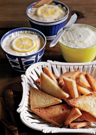 Potted crab with Meyer lemon