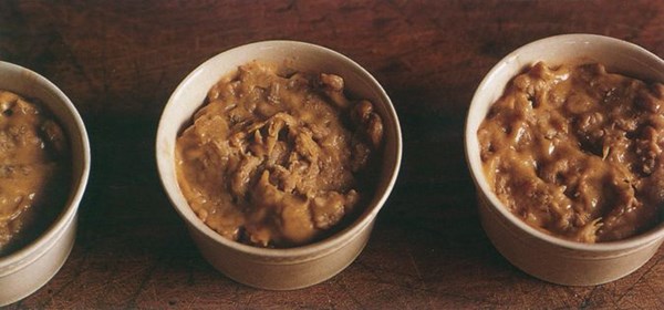 Potted shrimps on toast