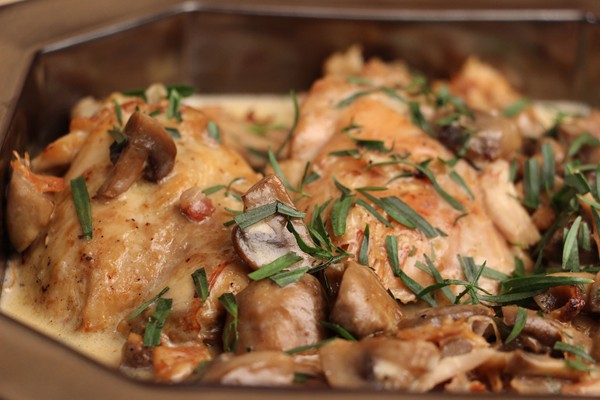 Poulet à la crème