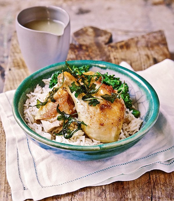 Poussin scented with ginger and lemongrass