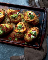Poutine-style twice-baked potatoes