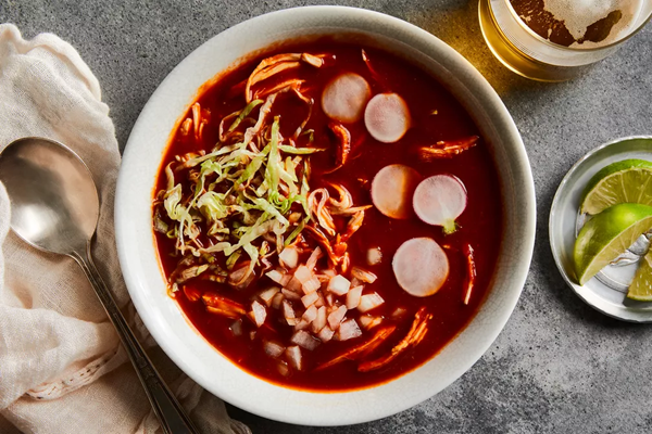 Pozole with chicken