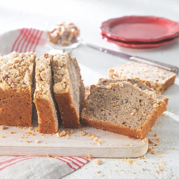 Praline banana bread