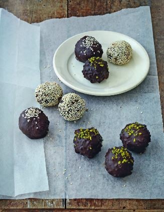 Praline-pistachio rochers