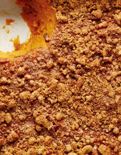 Praline-topped sweet potato casserole