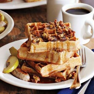 Praline waffles