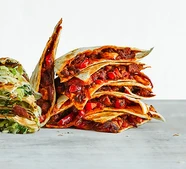 Prawn & chorizo quesadilla
