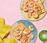 Prawn & egg on toast
