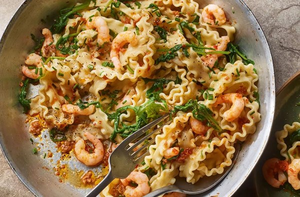Prawn & 'nduja pasta