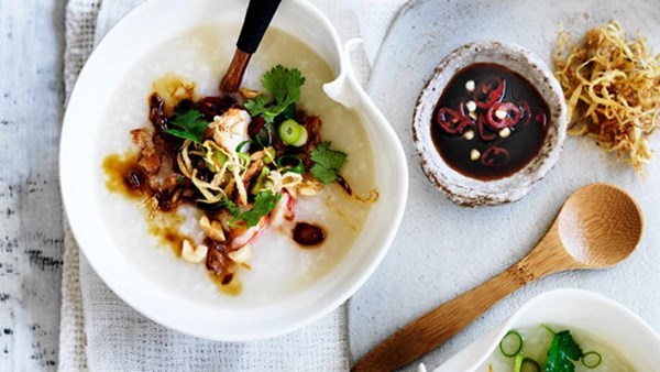 Prawn and ginger congee