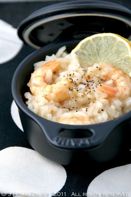Prawn and lemon pepper risotto