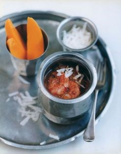 Prawn and mango curry