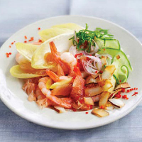 Prawn and pomelo salad 