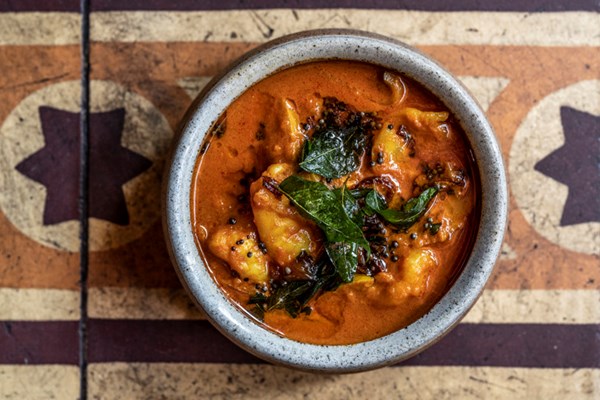 Prawn and raw mango curry