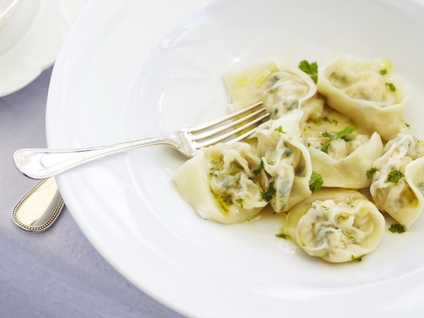 Prawn and scallop tortellini