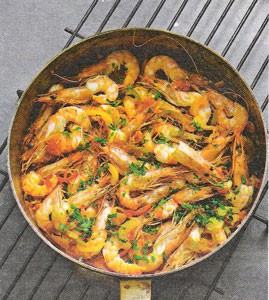 Prawn casserole with vegetables