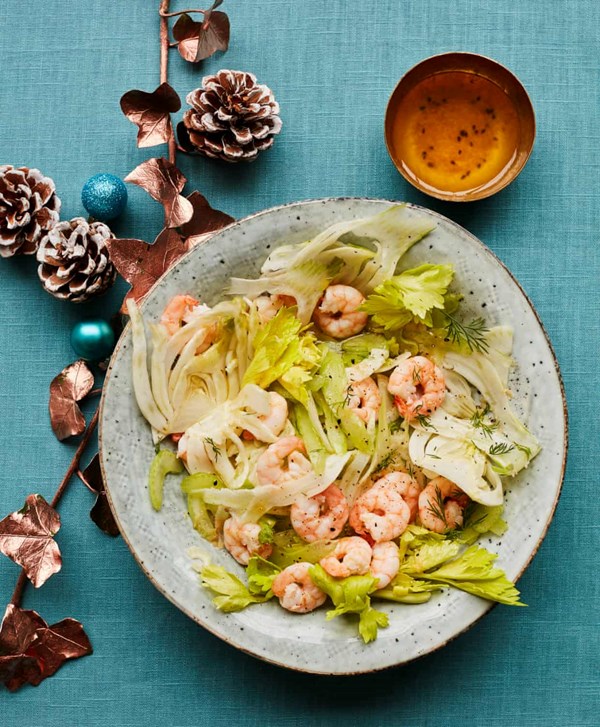 Prawn, celery, and fennel salad (Insalata di gamberi e sedano)